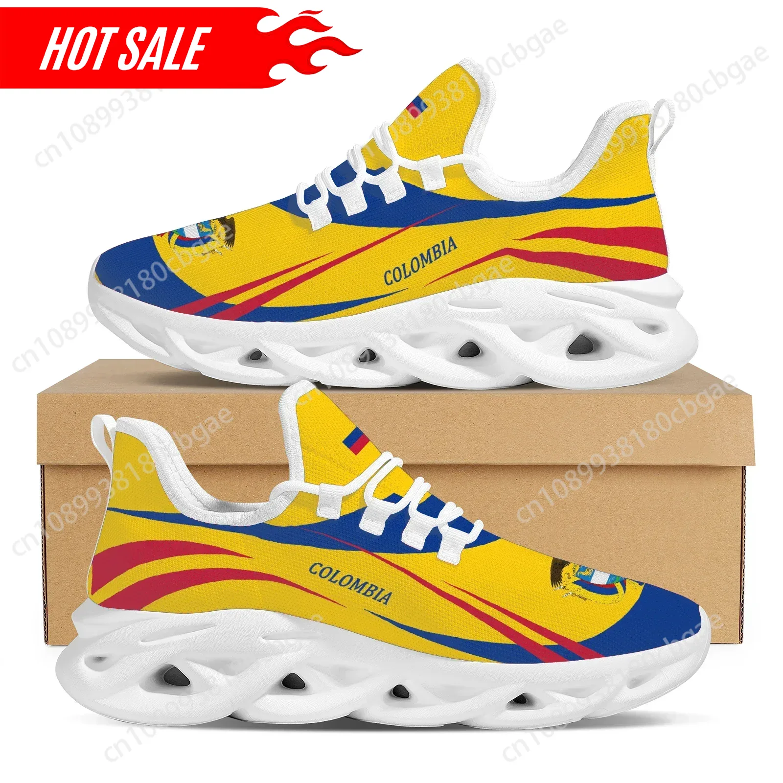 3D Printing Design Free - Breathable Colombian Cuban Flag Design Sneakers