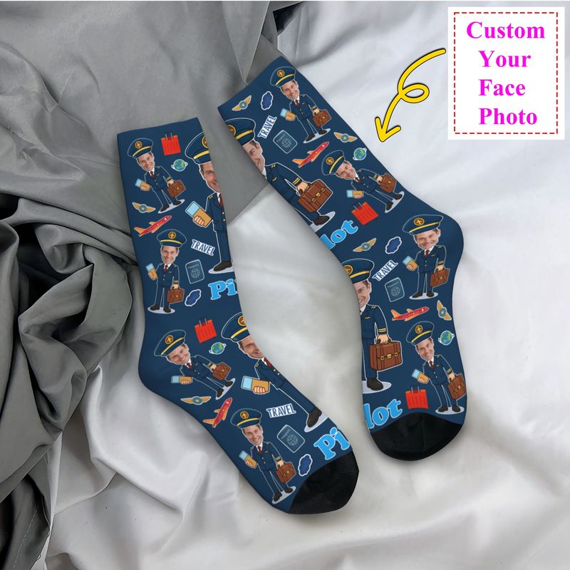 3D Printing Design Free - Novelty Men's Funny Pilot Custom Dress