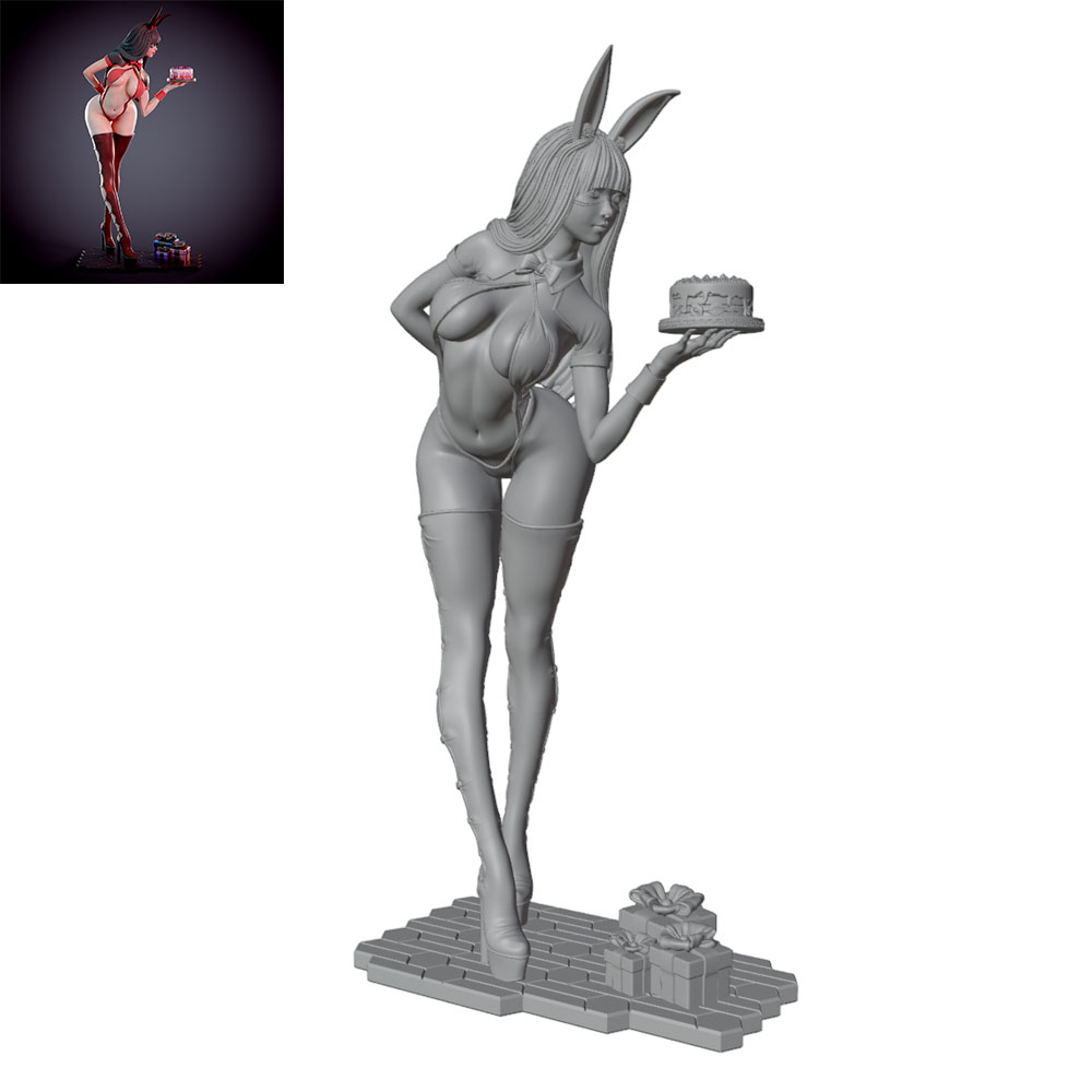 3D Printing For Dummies - 1/24/12/6 Holiday Party Theme Bunny Girl