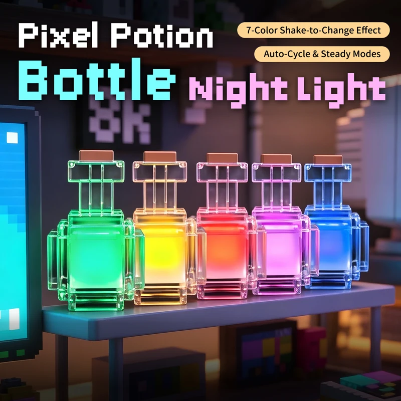 3D Printing Lamp - Night Light Mini 7 Color Liquid