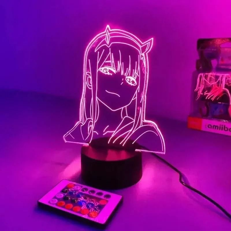 Zero Two Anime Night Light Act - 3D Printing Lamp 评论和价格