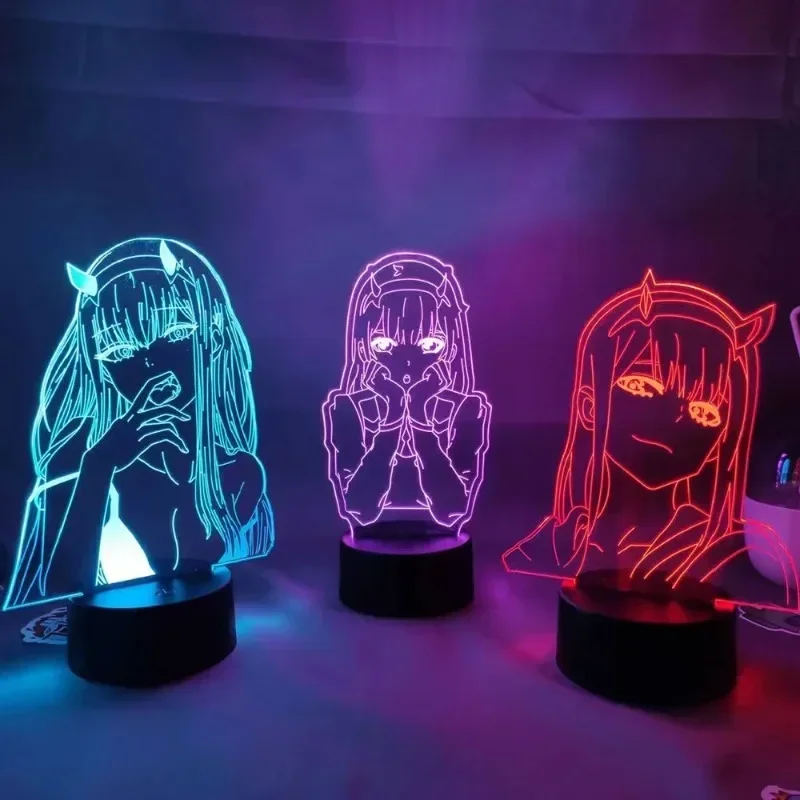 Zero Two Anime Night Light Act - 3D Printing Lamp 评论和价格