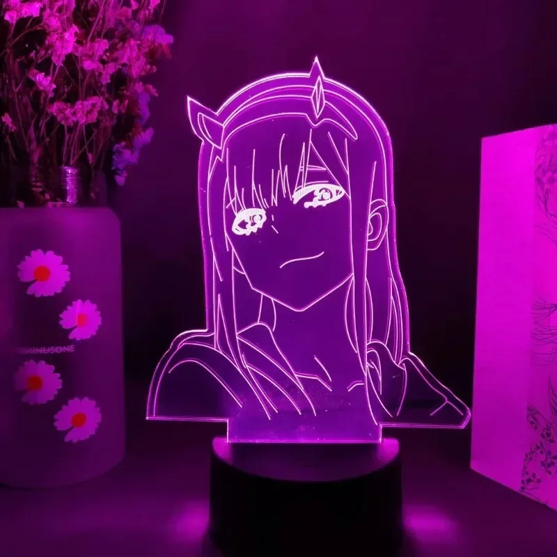 Zero Two Anime Night Light Act - 3D Printing Lamp 评论和价格