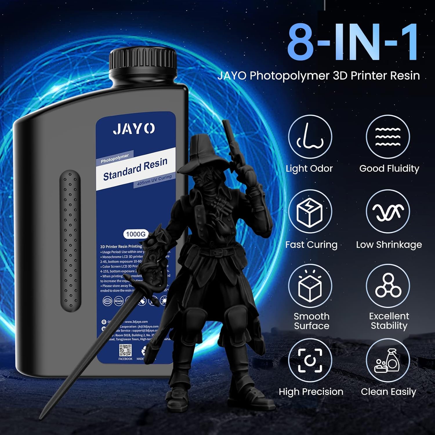 JAYO Standard /ABS-Like/ Water - 3D Printing Uv Resin 评论和价格