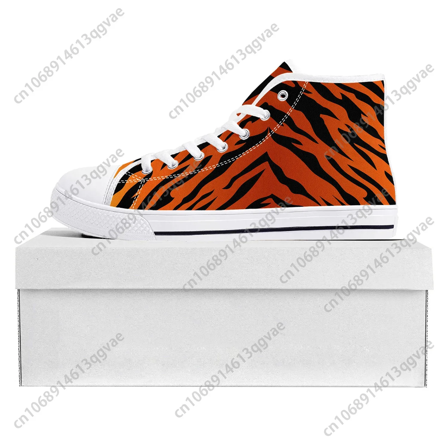 Tiger Stripe 3D Print High Top - 3D Printing Quality 评论和价格
