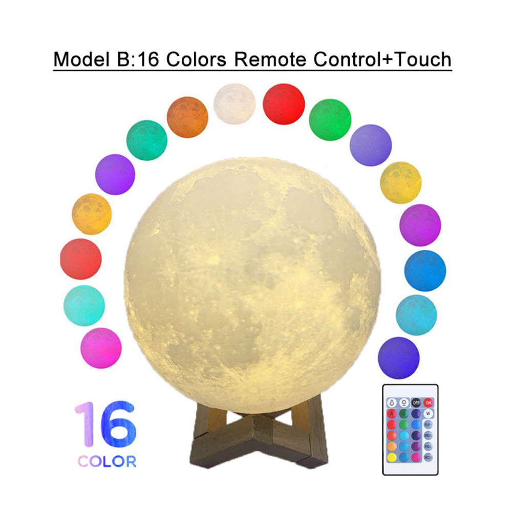 3D Print Moon Lamp Colorful Ch - 3D Printing Lamp 评论和价格