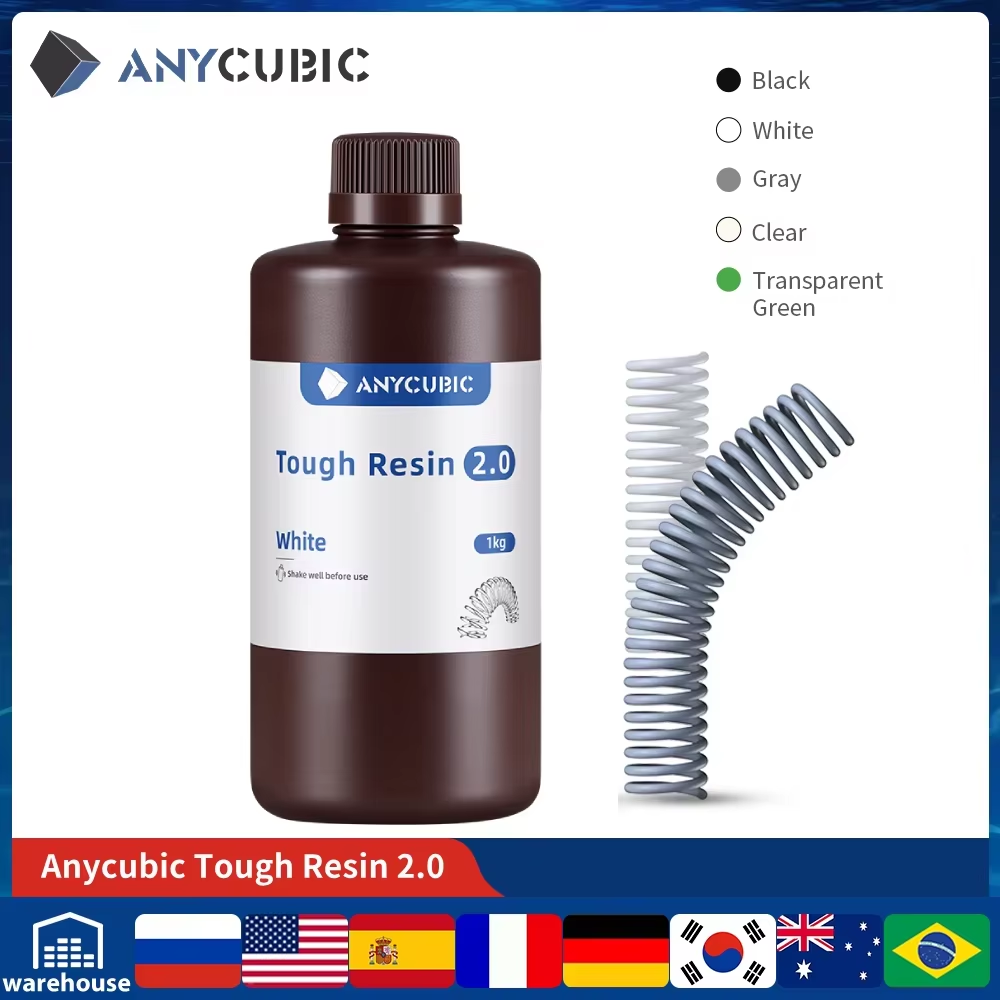 ANYCUBIC Flexible Tough Resin  - 3D Printing Uv Resin 评论和价格