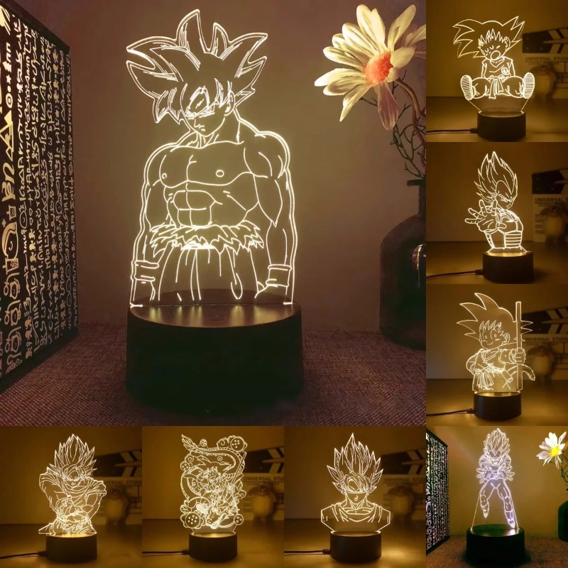 Dragon Ball Z Anime 3D LED Nig - 3D Printing Lamp 评论和价格