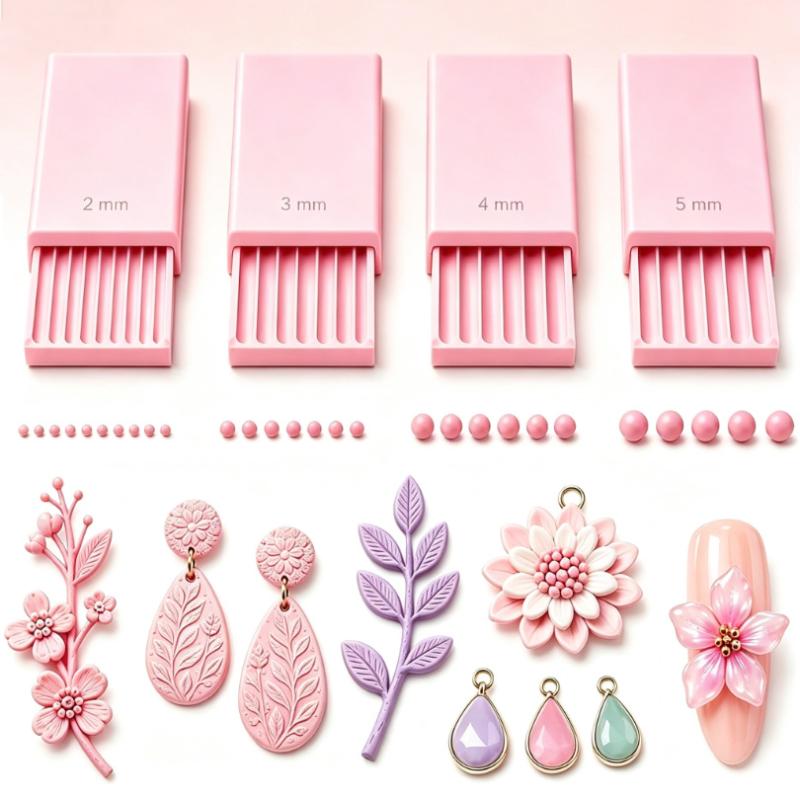 4Pcs 3D Printed Nail Art Bead  - 3D Printing Maker 评论和价格