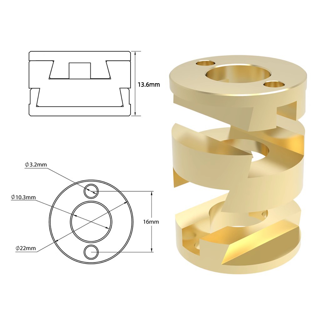 3D Printer Accessories T8 Z-ax - Z Axis Stabilizer 3D 评论和价格
