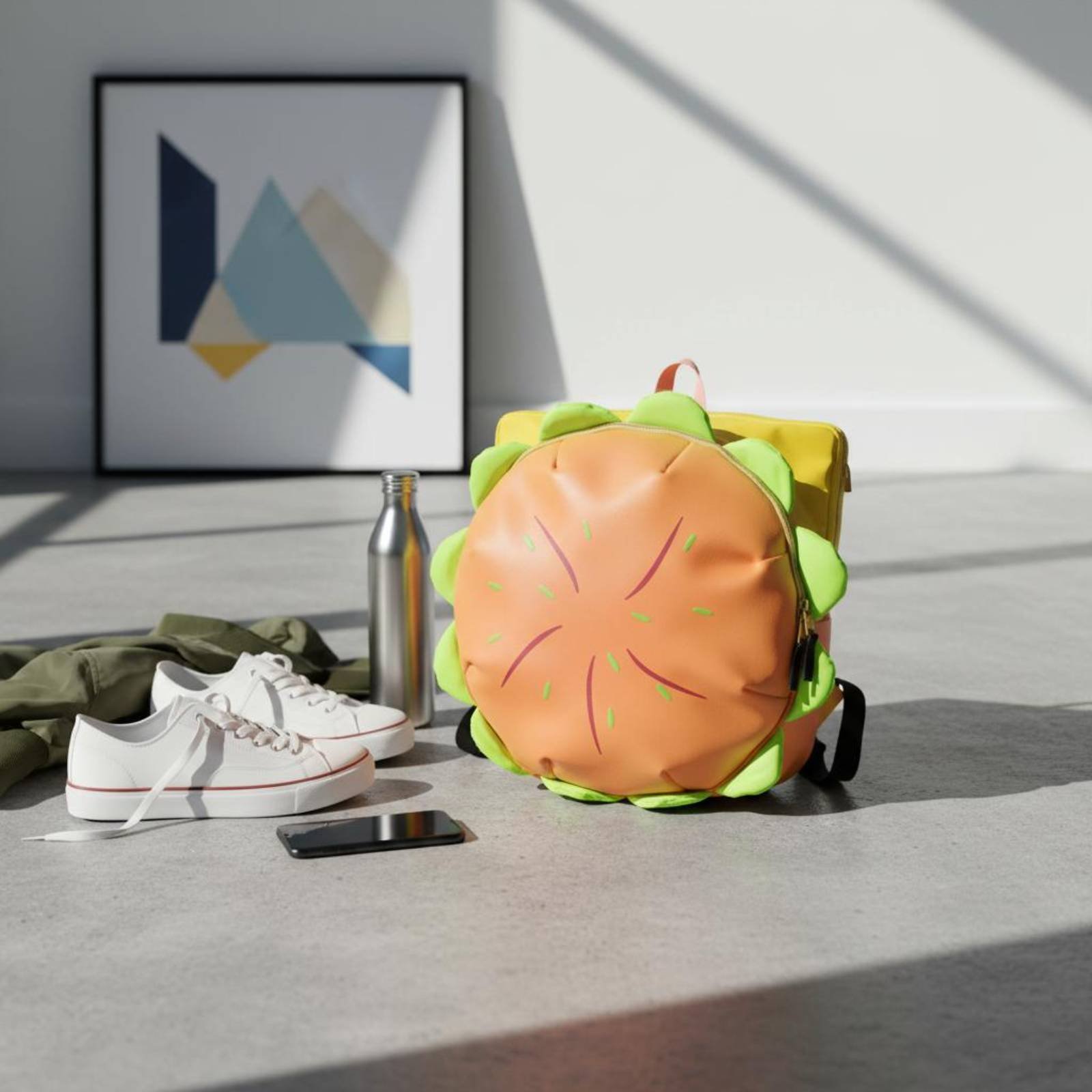 Hamburger Backpack Cute Cartoo - 3D Printing Design Free 评论和价格