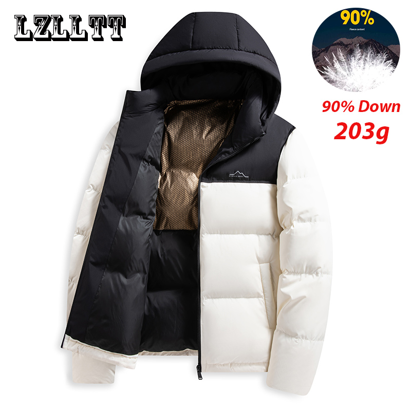 Winter Men Warm Duck Down Jack - 3D Printing Quality 评论和价格