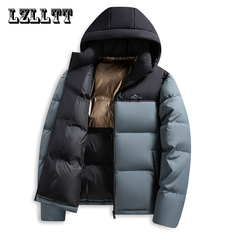 Winter Men Warm Duck Down Jack - 3D Printing Quality 评论和价格