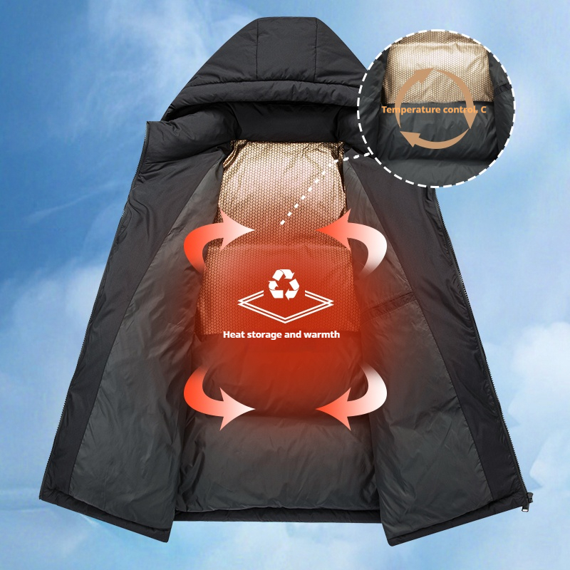 Winter Men Warm Duck Down Jack - 3D Printing Quality 评论和价格