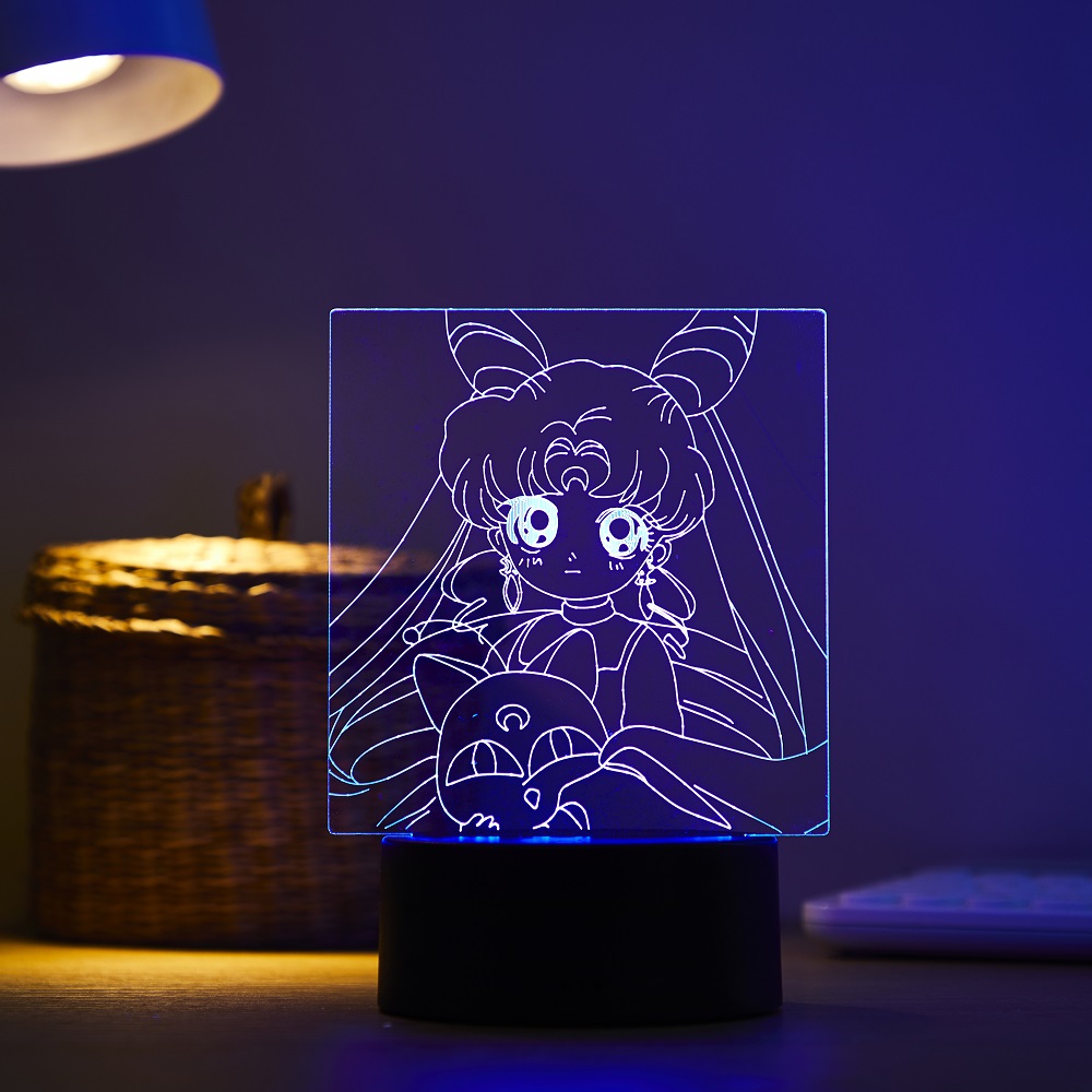 Cartoon character Tsukino Usag - 3D Printing Lamp 评论和价格
